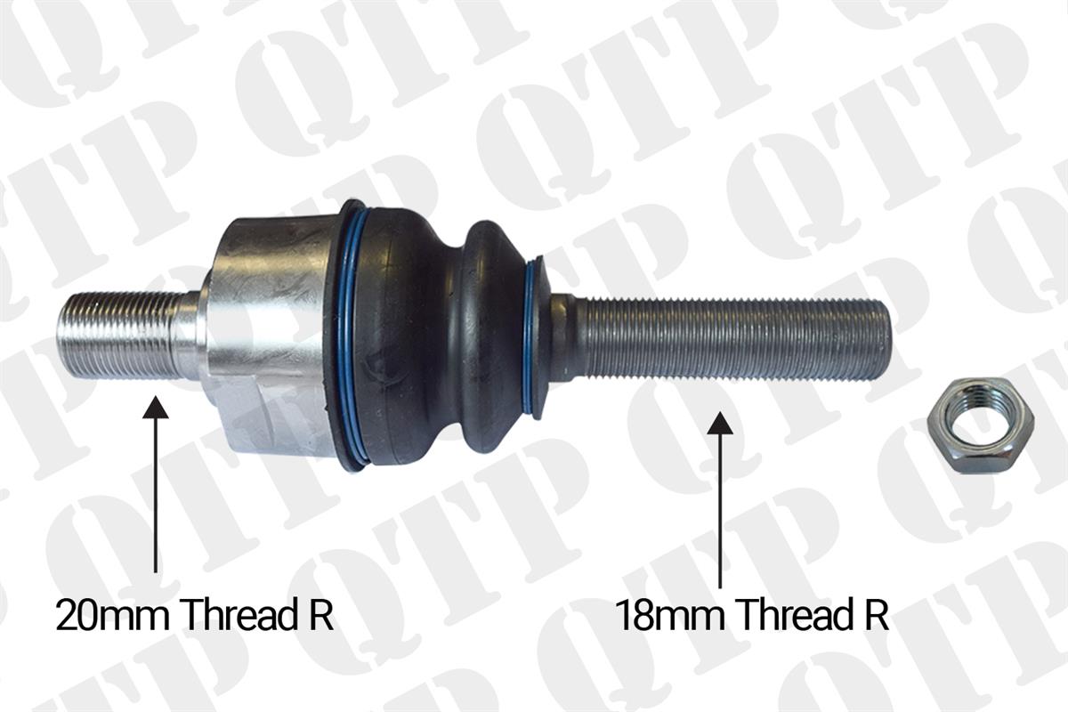 Ball Joint 300 4200 AG85 Ford 4WD New Type John Deere 2400 - 2600 - 2850 - APL325 APL735 Case CS 4 Cylinder Massey Ferguson 3050 3060 3065 5425 - 5455 M20 X 1.5 RH Ram side M18 X 1.5 RH Track Rod side - AL178240, 1966125C1 3426312M1, Case 586G