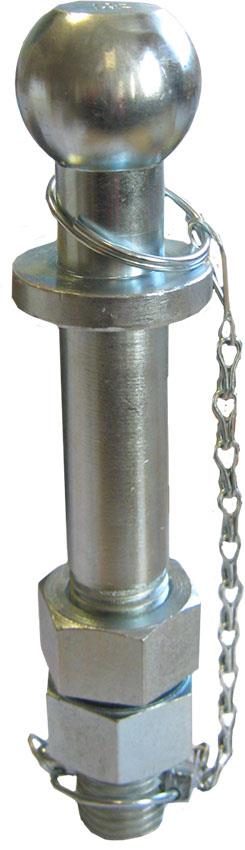 Hitch Pin and Ball 1 1/4" , 50mm Ball , S13108