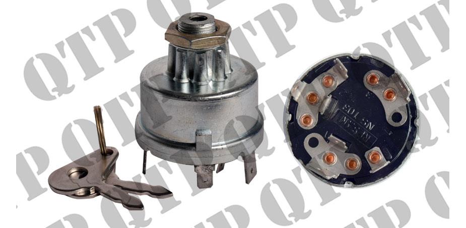 Ignition Switch Heat Start Alternator Type 14mm ** Key is 54324157 ***, S41123 , 34228 , 35670 , 1874120M92 , 2846121