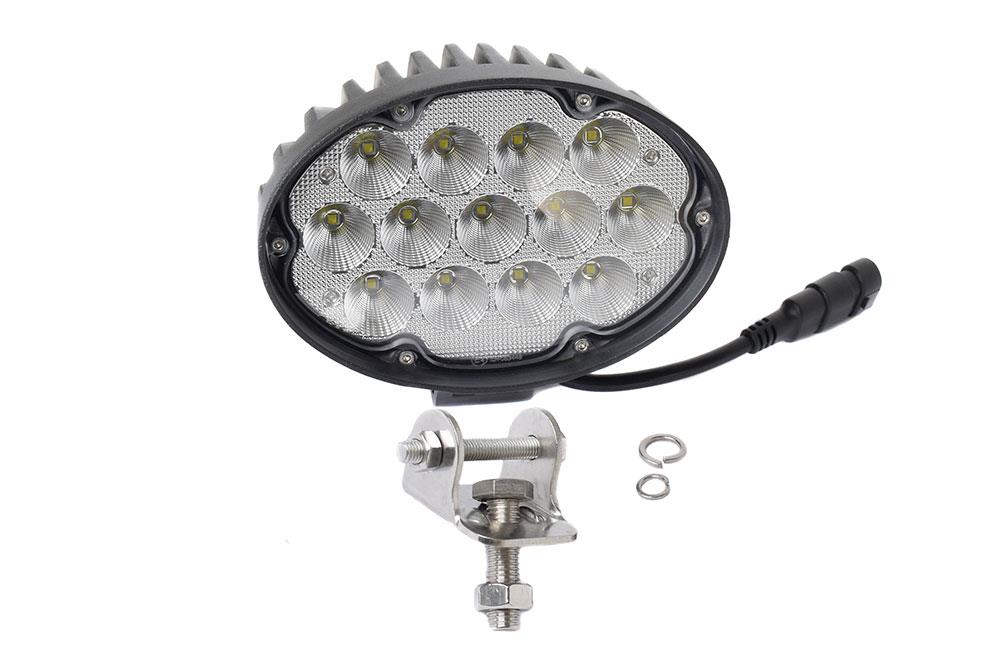 Work Lamp LED Oval John Deere 7220 - 7520 5000 Series 7830 7930 Working Voltage: DC 10-30V Waterproof Degree: IP69K EMC Level: ECE R10Light: 13 LED 4000 Lumens - RE567623, RE219708, RE179973, RE173604, RE181281, RE173602, AL150478, AH212522, AH212576