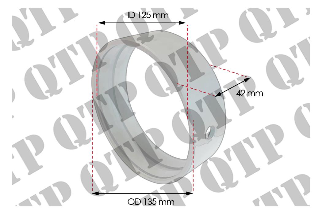 Front Axle Bush Ford 40 Carraro 5610 5640 6610 7610 7810 8210 - CAR1234751 , S7724
