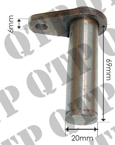 Power Steering Ram Pin Ford 7840 Outer 69mm x 20mm Drilled for Grease Nipple - 5173252, 54/577-21, 577-21, 5171158, VPJ3906, 11066876, 87414, 38717071, 5173252, 5173252GV