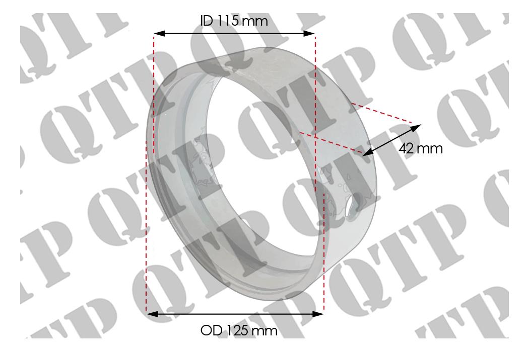 Pivot Bush, Front Axle Ford 40 Carraro 125 x 42mm ** Suits 43258 ** Case IHC CS / CS Pro CVS CX Maxxum MX 95 3000/3200 4000/4200 SeriesFord New Holland 10 30 40 600 1000 SeriesSteyr 9100 M CVT 100 CVT 6000 SeriesMassey Ferguson 5700 6700 - 9967992