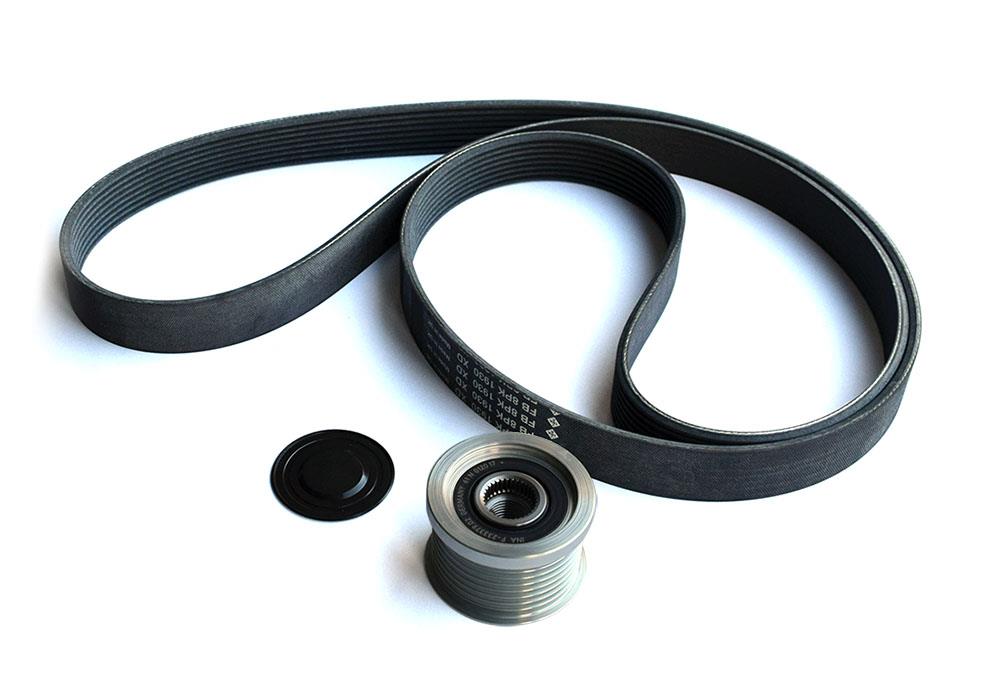 Fan Belt & Pulley Kit John Deere 6010 6020 4 Cylinder 6110 6210 6310 6410 6120 6220 6320 6420 ** Not For Air Con Or Air Trailer Brake ** 8PK1930 - L114489, AL166835, Al158161, Al166835, Al16646, AL161112, Al166646, AL166645, Al111675, Al171541