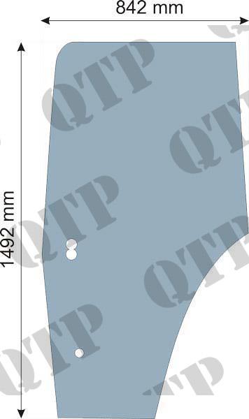 Glass Ford 40 M TL Door RH 95-99 Blue Roof L 5640 - 8340 8160 - 8560 TS90 - TS115 Blue Roof Late 2 Hole TL70 - 100 M100 - M160 , 82000367