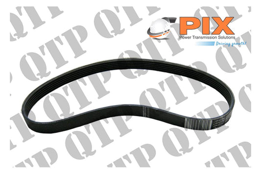 Fan Belt John Deere 6810 6910 6910S 8PK2500 For 6810 6910 with Air Brake & Air Con 6230 6330 6430 with Air con up to Serial Numb 2500MM (98-27/64") 8PK 2500 - L114292