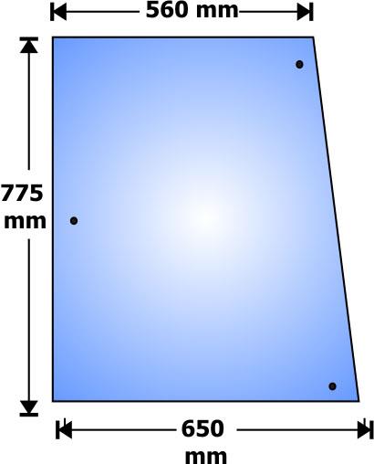 Glass Ford 40 TS TM 60 M Overwing LH 82009813 1/7/96 onwards Curved 404732R is Gasket Rubber for that Glass 82009813 , 82029321 , S10068