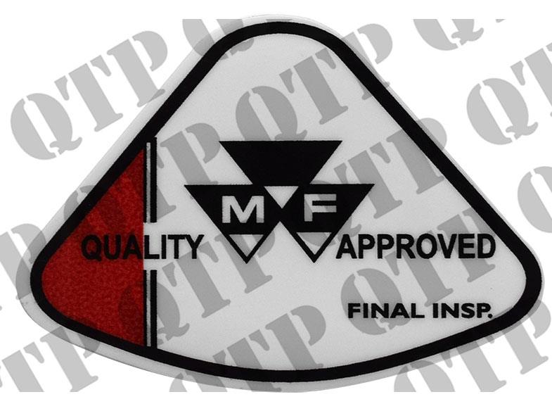 Decal 100 Quality Approved Final Inspection