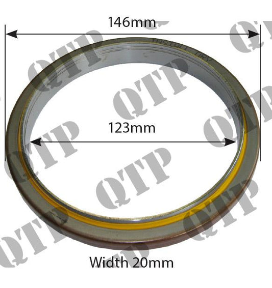 Rear Main Seal - AR26438, AR30382, AR34682, AR49650, AR63095, R26051, RE14953, RE17352, RE22764, RE504363, RE520036, RE22764