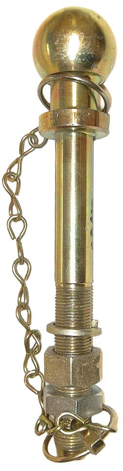 Ball Hitch Pin & Chain 7 1/2" x 7/8" , 50mm Ball , S3210