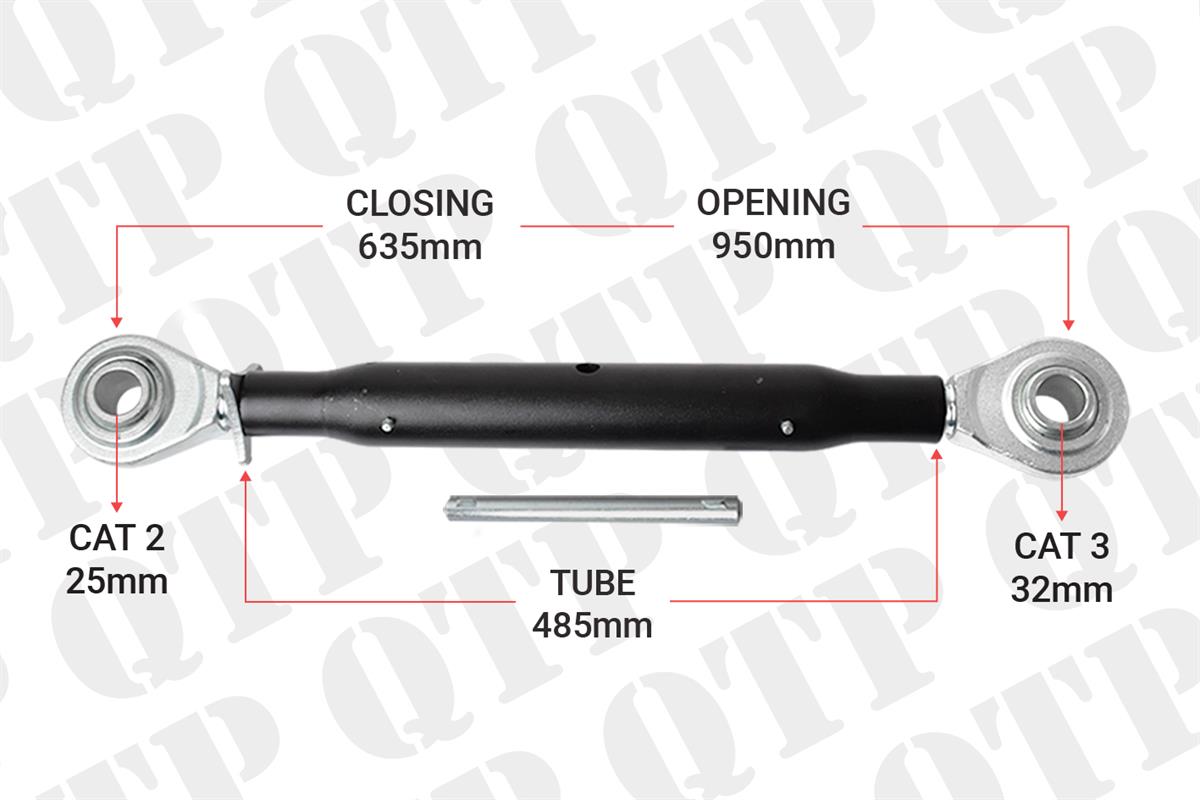 Top Link Cat 3 / 2 Ball Ball 485mm Heavy Duty