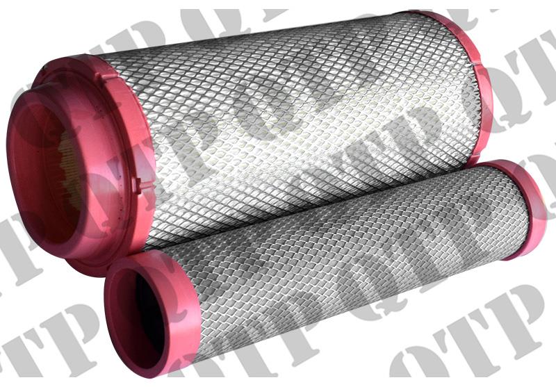 Air Filter Kit 4200 5400 - 359.3mm Long *** Made from 6990 & 6989 *** Massey Ferguson 4200 5400 5300 4300 5200 Series - 3901464M1, 3901465M1, , S108869,  P778989, AF26391, , 32915802, 3901464M2, 4530057104,