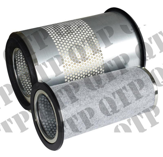 Air Filter Kit Ford 8340 Turbo Make up using 403962 & 403976 - S.76406, S76406, 60/161-123, 161-123, S.76407, S76407, 60/162-123, 162-123, 82008596, AF25498, 82003741, 82008596, 82008597, AF25499, 82004413, 82008597, 82001781, SA16208, VPD7593, 56730