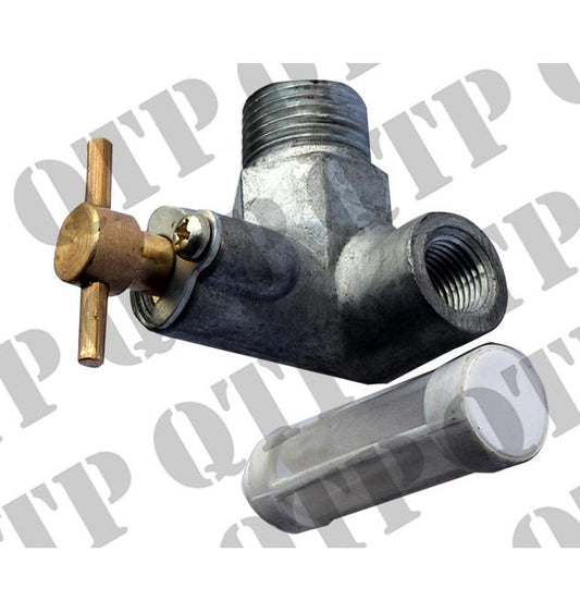 Fuel Tap Brass Ford 1000, 100 , 10 Series ** Gauze 1426 *  Fordson Major  ,* S65714