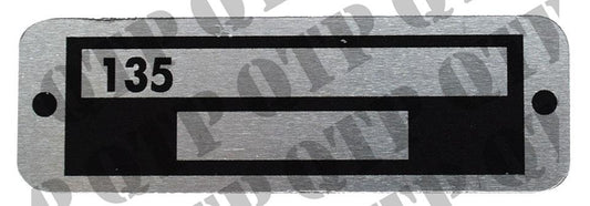 Badge 135 for Serial Number Fits on Dash ,, - 1863517M1