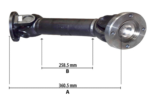 Transmission Shaft John Deere 6020 6520 360.5mm Long - AL165471