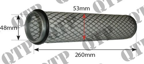 Air Filter Inner 50 50D 50H 50HX 60H Inner Massey Ferguson Telehandler 24 - E6NN9R500DA, 84600662 , S76547, VPD7051, 1897152M1, AF1687, AES2441, P136403, P520511, AF1687, 83957161, D2NN9R500A, E6NN9R500DA, 1688093M1, 1688093M2, 3610942M91,