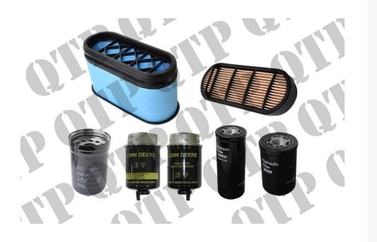 Filter Kit John Deere 4 Cyl / 20's Premium includes 1x Air Primary 1x Air Secondary 2x Fuel, 1x Engine Oil, 1x Hydraulic, 1x Transmission. John Deere6020 Series6020, 6120, 6220, 6320, 6420, 6520
