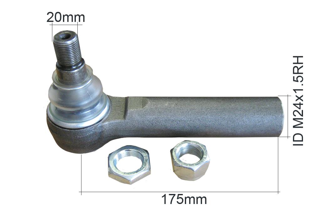 Track Rod End John Deere 20 30 4 Cyl Outer New Holland T5000 Series Info: John Deere 6020 6030 Series Case IHC JXU Series Ford New Holland T5000 Series4 Cyl Outer- 87583742, AL161301, AL204776, AL204774, AL161338