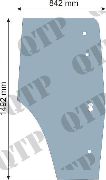 Glass Ford 40 Door LH 11-91/10-95 White Roof 4 Hole 5640 - 8340 8670 - 8970 White Roof - Early ** Late Type is 404730 **, 81871242 , E9NN94032N18BB , VPM7339 , S10066