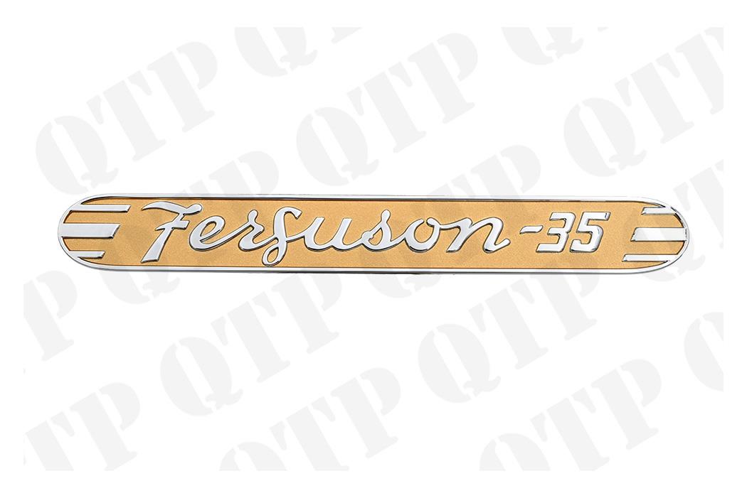 Side Badge FERGUSON 35, Chrome & Gold - 5816A