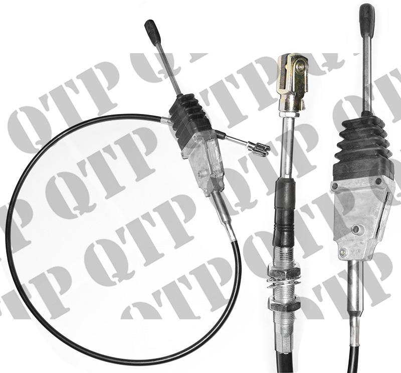 Cable Ford 5640 - 8340 Transmission High-Low Overall Length 68" 1730mm Cable 62" 1570mm ** Cable WITHOUT Actuator is 43296 ** 82007877, 82850789, F2NN7400BB
