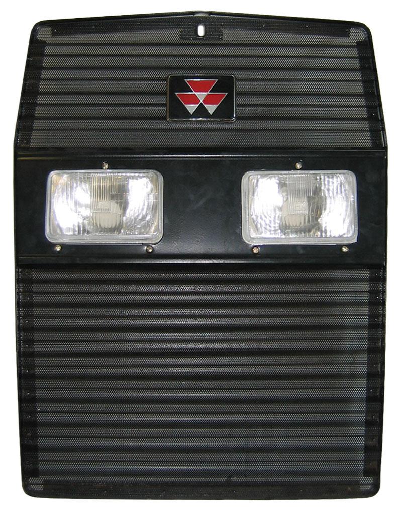 Grill Kit Massey Ferguson 300 Series - Grill & Light & Badge - 710mm Long - 1695426M96, 1693943M93, 3701634M91