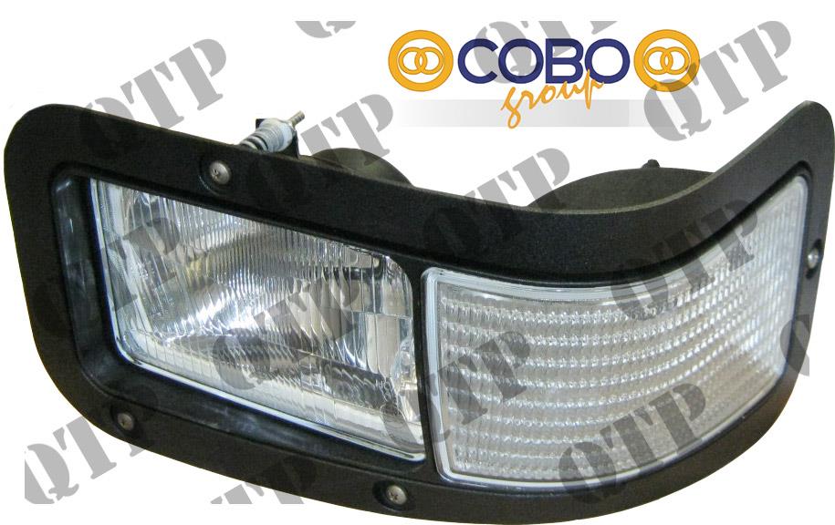 Head Lamp New Holland TM115 - TM190 LH  Super Steer Front Axle  ** LH Dip UK/Irel ** 42152 is RH Side LH Dip ** ** 43763 & 43764 are RH Dip Versions ** , 82019788 , 82014956