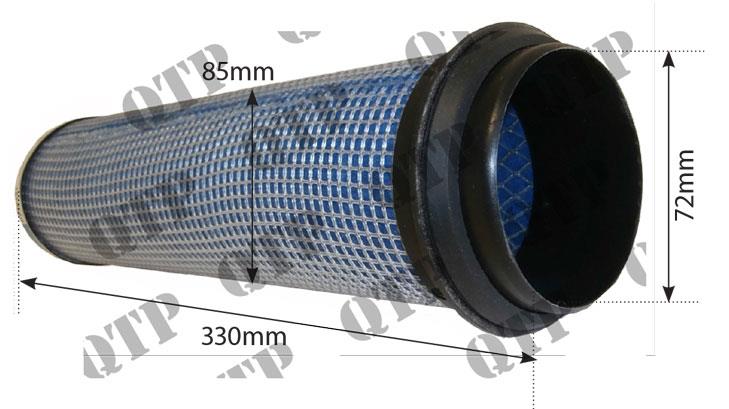 Air Filter Inner Deutz Agro Star 6.11 D06 Series D07 Series DX Series DX6 Series DX AB ** Outer is 1673 ** - 02379163, 04308836 S.76678, S76678, VPD7084, 04308836, AES2697, CR9729, 02379163, P778131