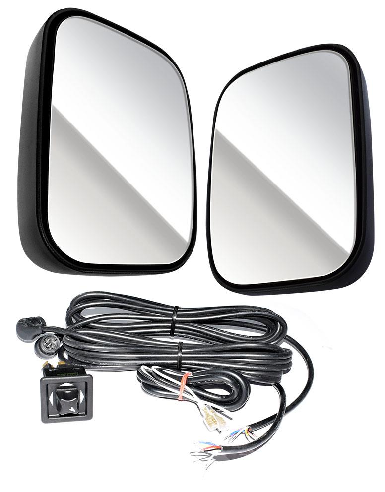 Mirror Kit Heated with Electrical Adjustment and Cables c/w Mirror Control    MF/ CNH *** Replacement Mirror 53748***