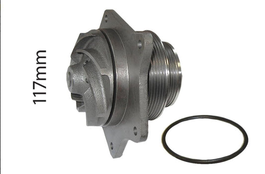 Water Pump Ford TM 115 - TM165 8160 - 8560 UP 06/2002  - 117mm Impeller **Note has Small Impeller ** ** Later Type 41697**82847714, 87801641, 54/130-373, VPE1146, S.67894, F0665, 8740823, 8740689, 82847712, 87801637, 74717111, D2NN2N520B