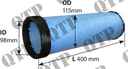 Air Filter Ford TM175 TM190 Inner ** Outer Air Filter is 41647 - S73465, 82034435, 82034436, AF26662, 82027574